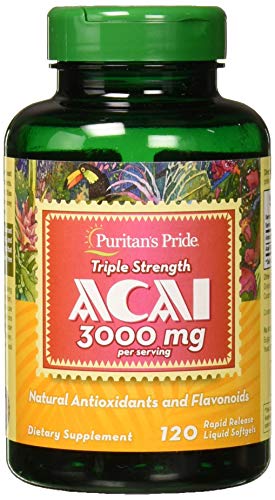 Puritan's Pride Triple Strength Acai 3000 MG, 120 Count Puritan's Pride uk supplements