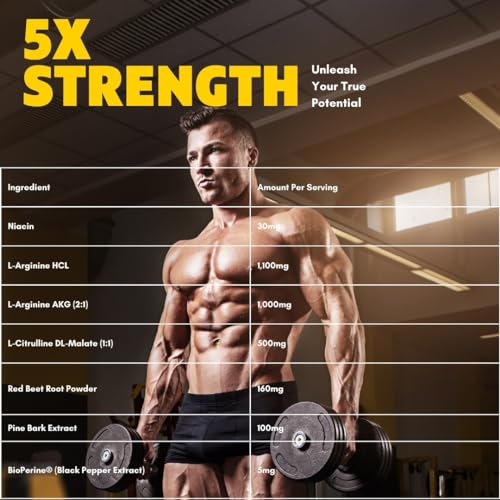 Evolve Nutraceuticals Nitric Oxide Booster 5X Strength, 120ct, Stamina & Endurance Evolve Nutraceuticals uk supplements