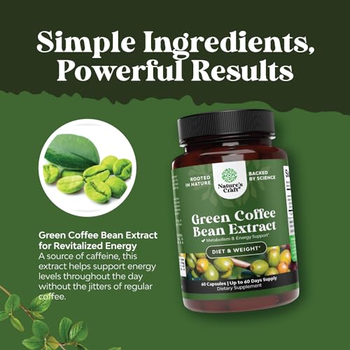 Pure Green Coffee Bean Extract - 800 mg Green Coffee Extract Caffeine Energy Pills Bio Sense uk supplements
