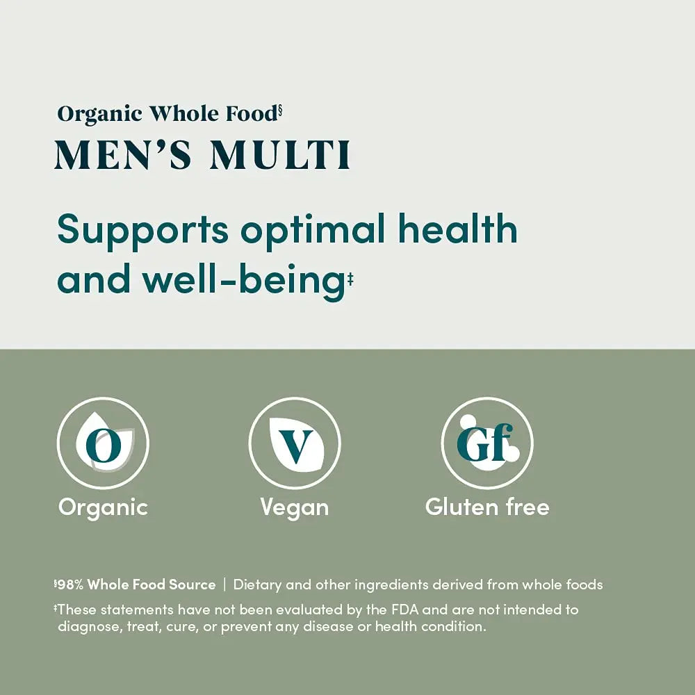 Amazon Elements Organic Whole Food Men's Multi, 60 tablets Amazon Elements uk supplements