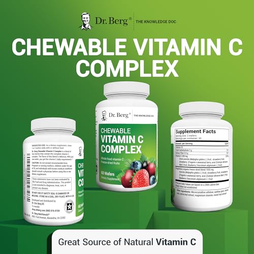 Dr. Berg's Vitamin C Complex Whole Food (60 Chewable) 100% Natural Vitamin C from Dr. Berg Nutritionals uk supplements