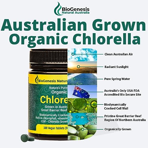Biogenesis Organic Chlorella Tablets | Australian Grown | Chlorophyll-Rich Biogenesis uk supplements