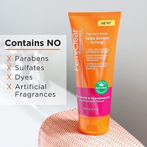 FemiClear Restoratives Soothing Feminine Wash - Feminine Care Wash for Itching & Irritated Skin FemiClear uk supplements