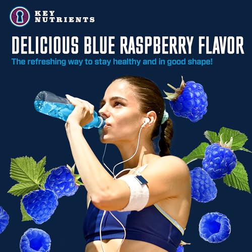 KEY NUTRIENTS Multivitamin Electrolytes Powder No Sugar - Tempting Blue Raspberry KEY NUTRIENTS uk supplements