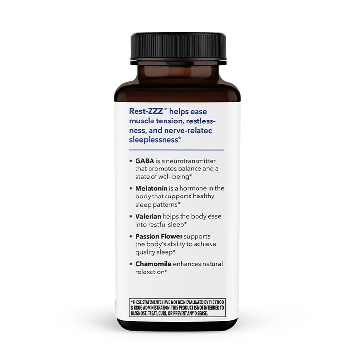 Rest-ZZZ - Powerful Sleep Support Supplement - Fall Asleep & Stay Asleep - Calms Nervous System LifeSeasons uk supplements
