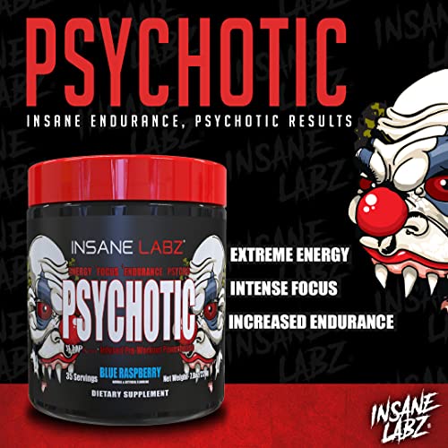 Insane Labz Psychotic, High Stimulant Pre Workout Powder, Extreme Lasting Energy Insane Labz uk supplements