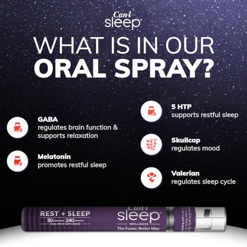 Sleep Fast & Longer - Oral Absorbtion Spray Can I Sleep Natural Sleep Aid with Melatonin Cani Brands Feel Amazing uk supplements