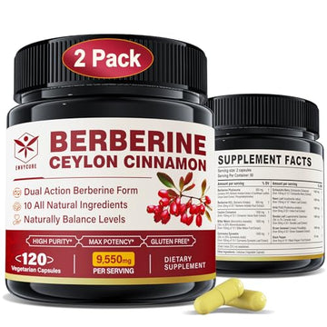 Berberine Supplement 1500mg with Ceylon Cinnamon, Bitter Melon, Banana Leaf envycure uk supplements