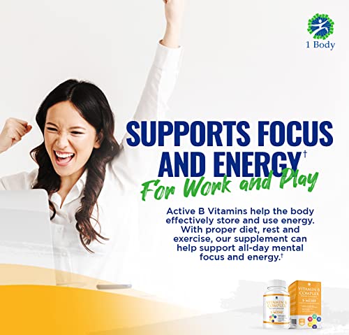 1 Body Vitamin B Complex – 5-MTHF Folate with B1, B2, B5, B6 1 Body uk supplements