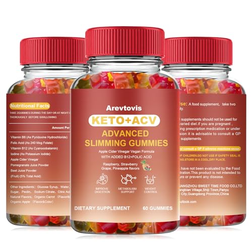Arevtovis Apple Cider Vinegar Gummies - Boost Energy, Detox & Support Gut Health ACV Arevtovis uk supplements