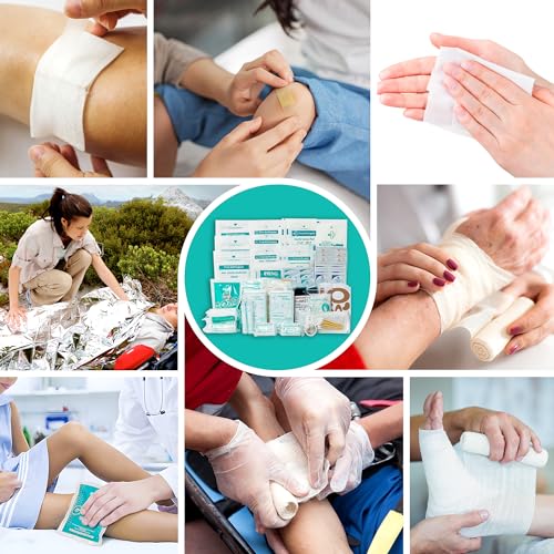 General Medi 160 Piece First Aid Kit Bag Refill Kit - Includes Eyewash, Instant Cold Pack General Medi uk supplements