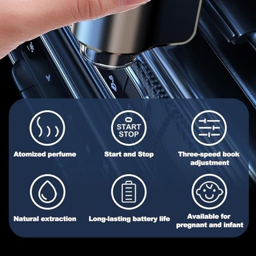VEAREAR Smart Car Air Freshener Diffuser, Car Essential Oil Diffuser with 3 Adjustable Intensity Modes VEAREAR uk supplements