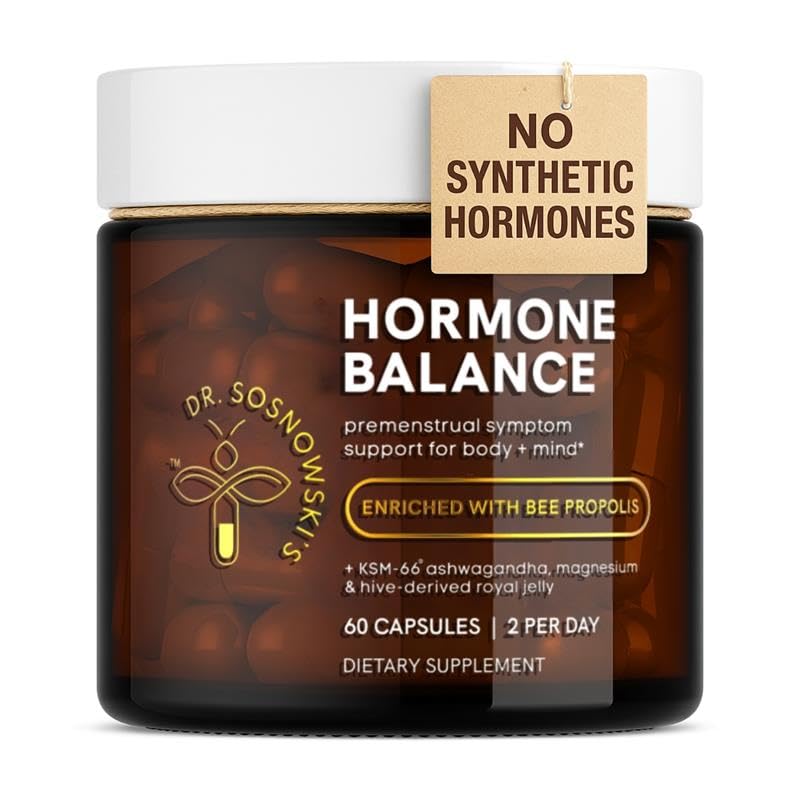 Dr Sosnowski's Hormone Balance | Multivitamin for Women to Support Hormonal Regulation, Energy, Mental Clarity & Skin | Bee Propolis, Ashwagandha, Dong Quai, Magnesium, B6 Vitamins | 60 Capsules Dr Sosnowski's uk supplements