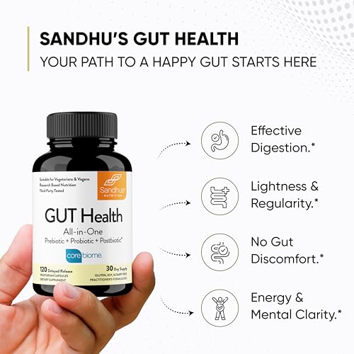 Sandhu's Gut Health - Prebiotic, Probiotic, Postbiotic & L-Glutamine – Digestive Health Sandhu's uk supplements
