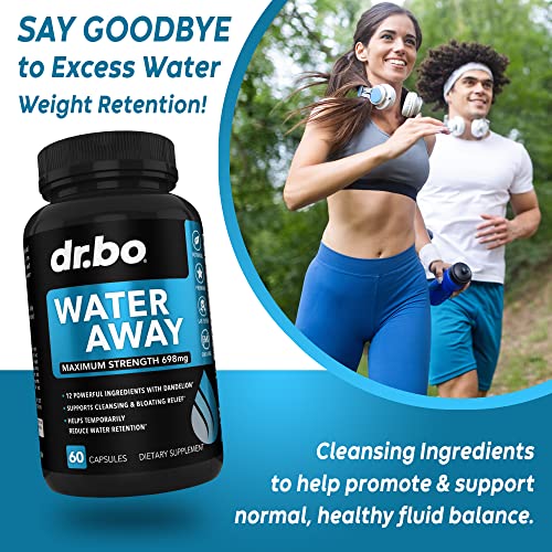 Water Pills Diuretics for Water Retention - Natural Water Away Pills Herbal Diuretic Supplements DR. BO uk supplements