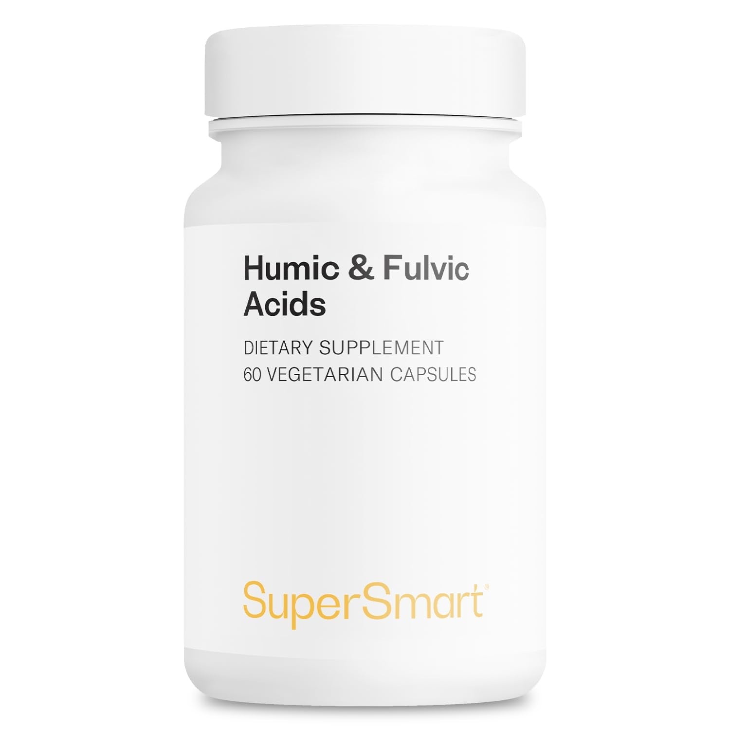 Supersmart - Humic and Fulvic Acid Supplement 300mg per Day (Patented & High Strength) - Fulvic Humic Mineral Blend | Non-GMO & Gluten Free - 60 Vegetarian Capsules Supersmart uk supplements