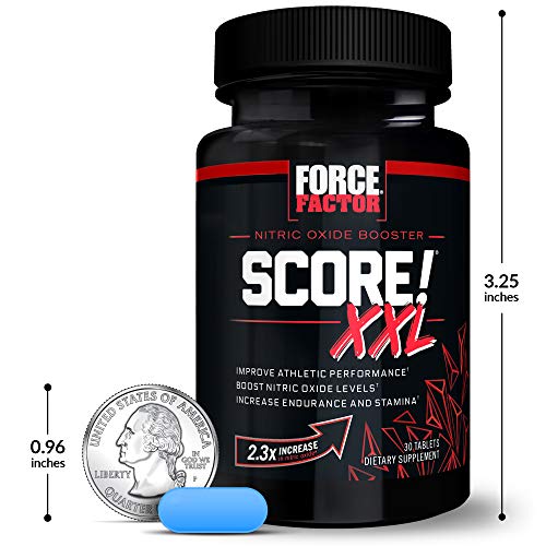 FORCE FACTOR Score! XXL, 3-Pack, Nitric Oxide Booster Supplement for Men with L Force Factor uk supplements