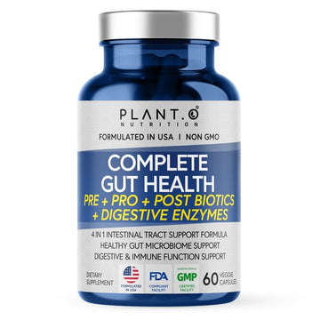 4-in-1 Prebiotic Probiotic & Postbiotic for Women & Men, Complete Gut & Digestive Support PLANT.O NUTRITION uk supplements
