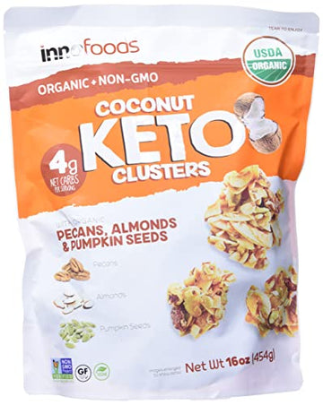 Inno Foods Organic Coconut Keto Cluster (Net Wt 16 Ounce ) Inno Foods uk supplements