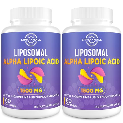 Liposomal Alpha Lipoic Acid 1500mg - with Acetyl-L-Carnitine 900mg & Ubiquinol 100mg lipmaxmall uk supplements