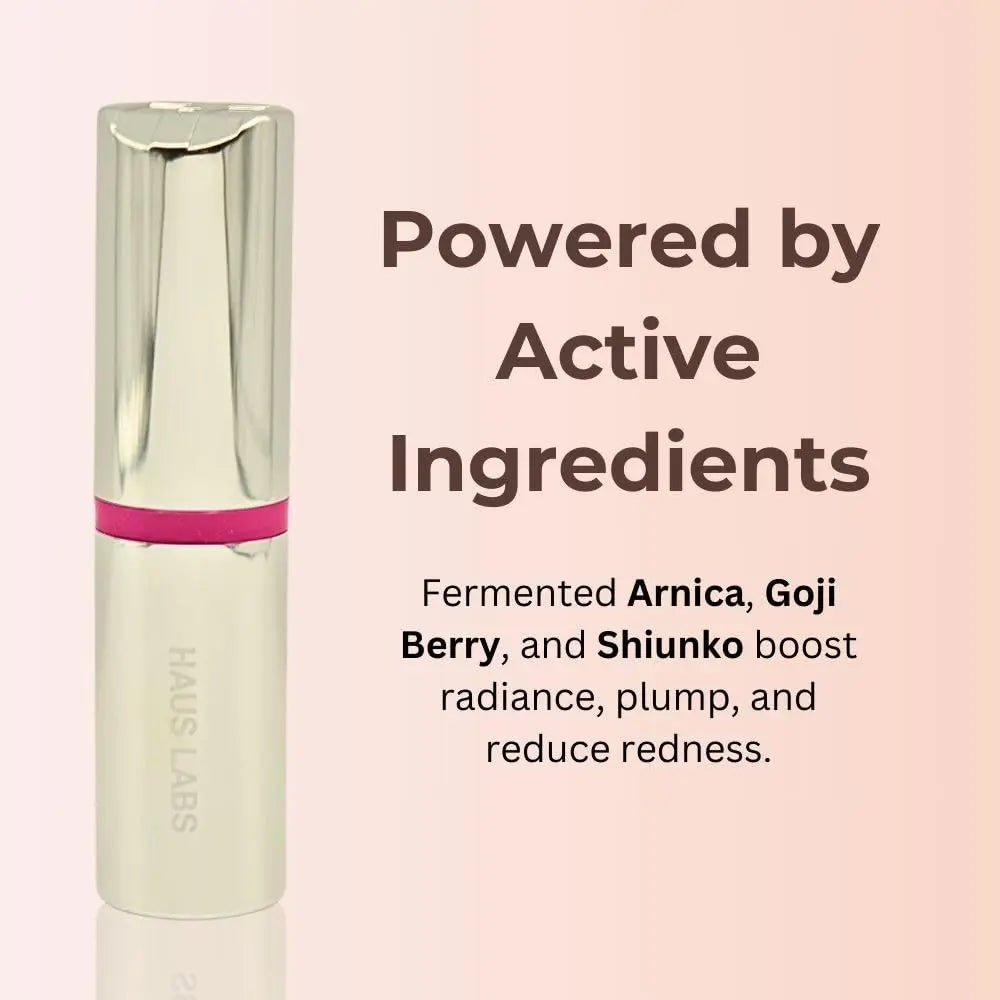 Haus Labs Color Fuse Longwear Hydrating Glassy Lip + Cheek Blush Balm Stick - Glassy Pitaya Haus Laboratories uk supplements
