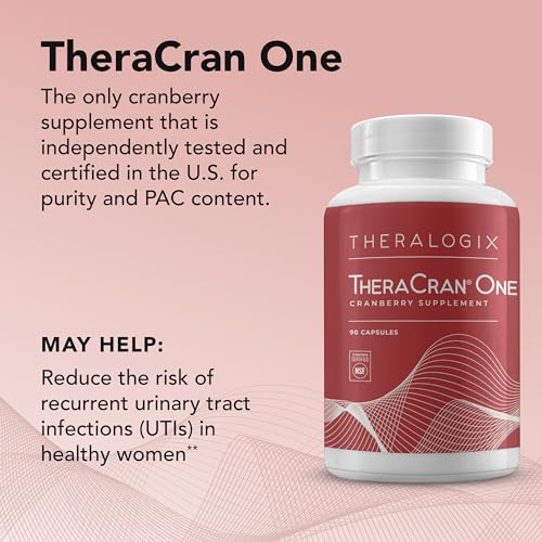 Theralogix TheraCran One Cranberry Capsules - 90-Day Supply - Cranberry Supplement Theralogix uk supplements
