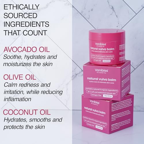 Vanibiss Natural Vulva Balm - Vulva Cream & Tender Skin Care -Topical Vulvar Moisturizer Vanibiss uk supplements