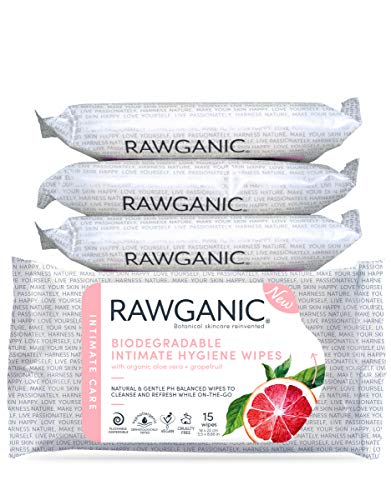 RAWGANIC Gentle Organic Intimate Hygiene Feminine Wipes, Hypoallergenic, Alcohol Free Rawganic uk supplements