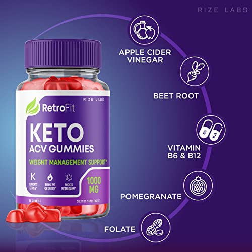 rize labs (2 Pack) RetroFit Keto Gummies - Retro Fit ACV for Advanced Weight Loss rize labs uk supplements