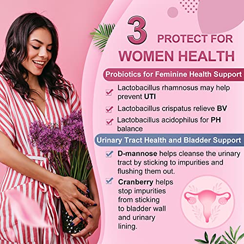 Probiotics-for-Women, Probiotics and Prebiotics, Cranberry and D-Mannose, 50-Billion NATURE TARGET uk supplements