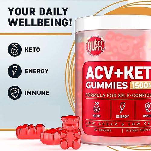 nutriyum ACV Keto Gummies 1500 mg - Low Carb Low Sugar Apple Cider Vinegar Gummies nutriyum uk supplements