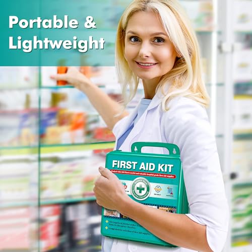 General Medi 360 Pieces Hardcase First Aid Kit - Comprehensive Large First Aid Box General Medi uk supplements
