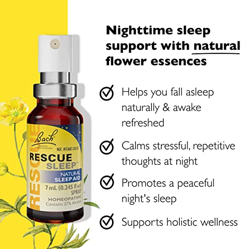 Day & Night Bundle, Bach RESCUE REMEDY Spray, Natural Stress Relief [and] RESCUE SLEEP Spray RESCUE uk supplements
