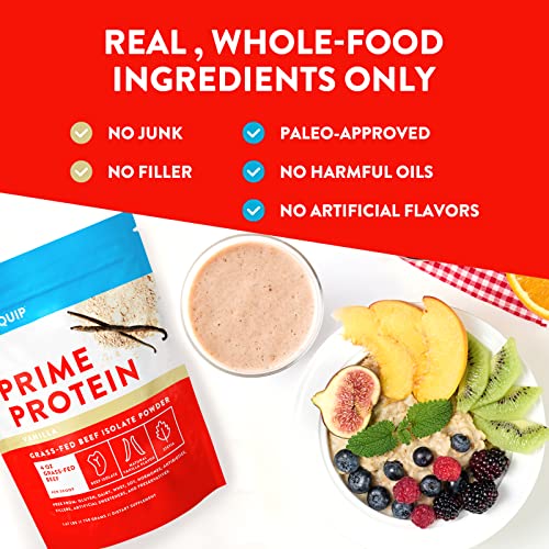 Equip Foods Prime Protein - Grass Fed Beef Protein Powder Isolate - Gluten Free Carnivore Equip uk supplements