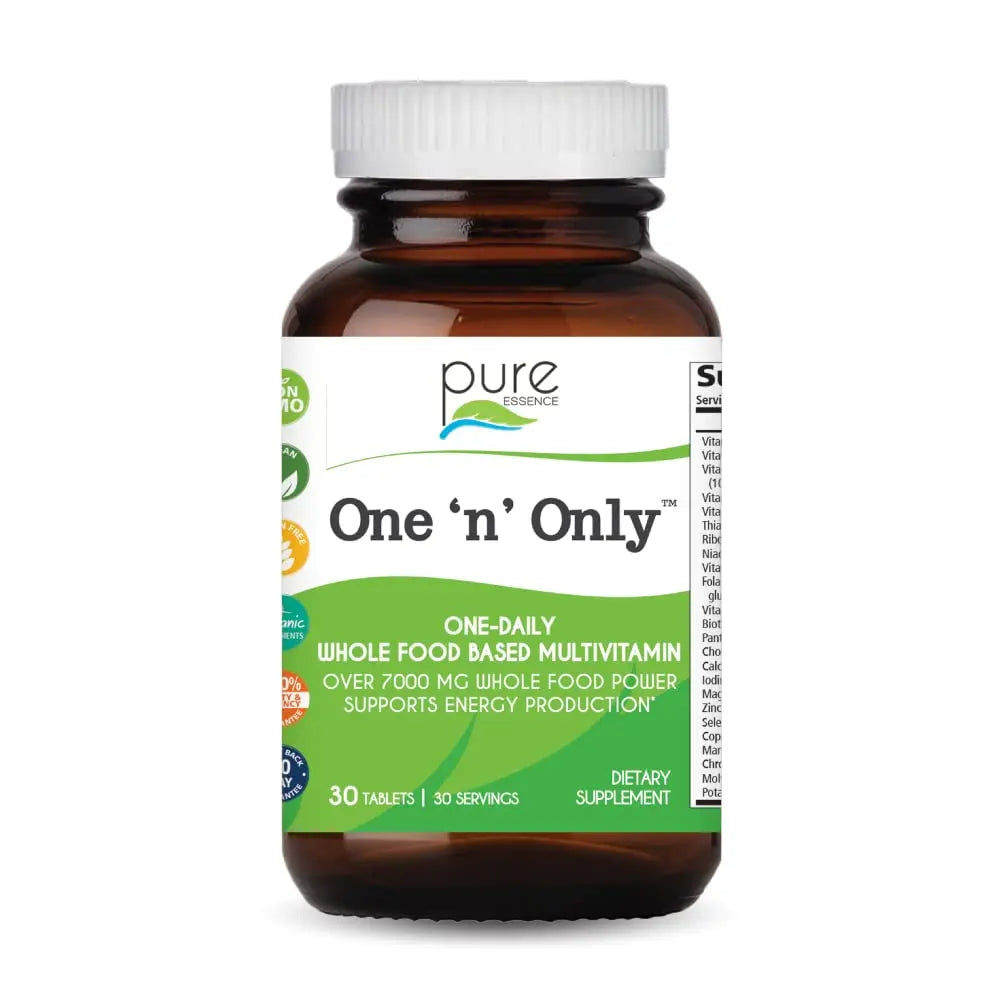 One n Only Whole Food Multivitamin by Pure Essence - Super Energetic Once a Day with Superfoods, Minerals, Enzymes PURE ESSENCE LABS uk supplements