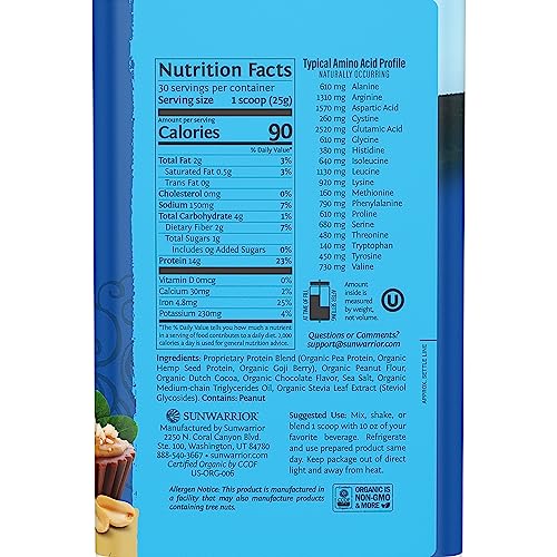 Sunwarrior Vegan Protein Powder Organic Plant-Based Protein | BCAA Amino Acids Hemp Sunwarrior uk supplements