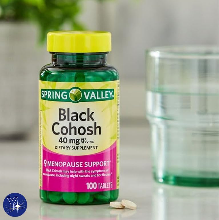 Black Cohosh Menopause Support Dietary Supplement Tablets Spring Valley YOLOMOLO uk supplements
