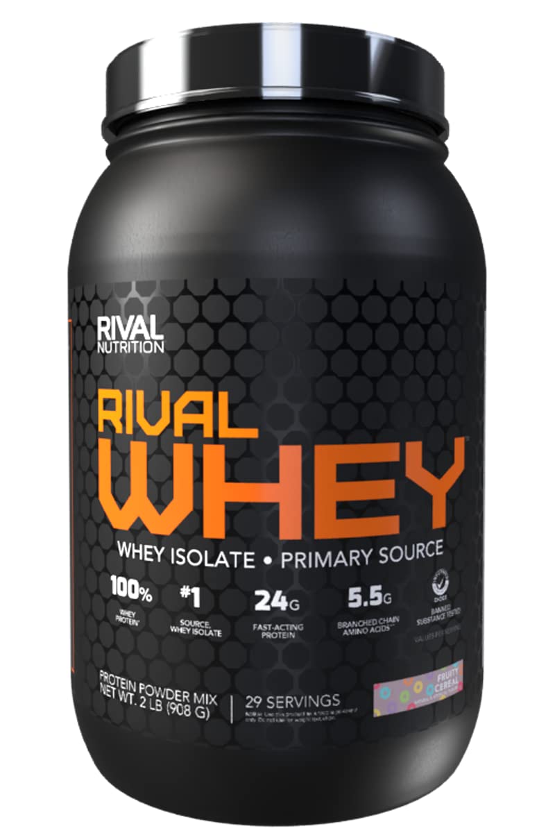 Rivalus Rivalwhey – Fruity Cereal 2lb - 100% Whey Protein, Whey Protein Isolate Primary Rivalus uk supplements