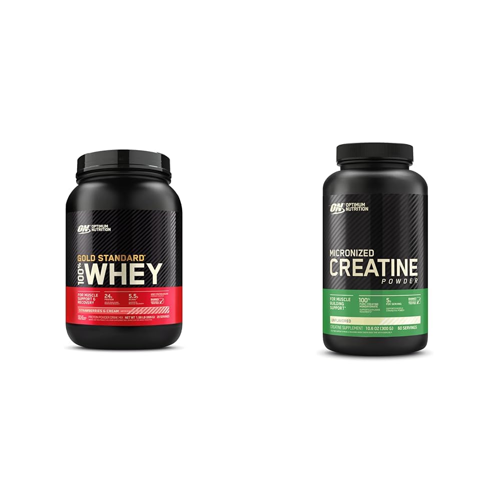 Optimum Nutrition Gold Standard 100% Whey Protein Powder, Strawberries & Cream Optimum Nutrition uk supplements