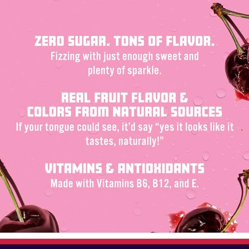 Sparkling Ice, Black Cherry Sparkling Water, Zero Sugar Flavored Water, with Vitamins Sparkling ICE uk supplements