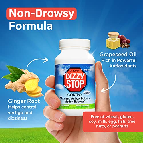 Dizzy Stop Dr. Barton’s All-Natural Vertigo Comfort, Inner Ear Balance Supp Dizzy Stop uk supplements