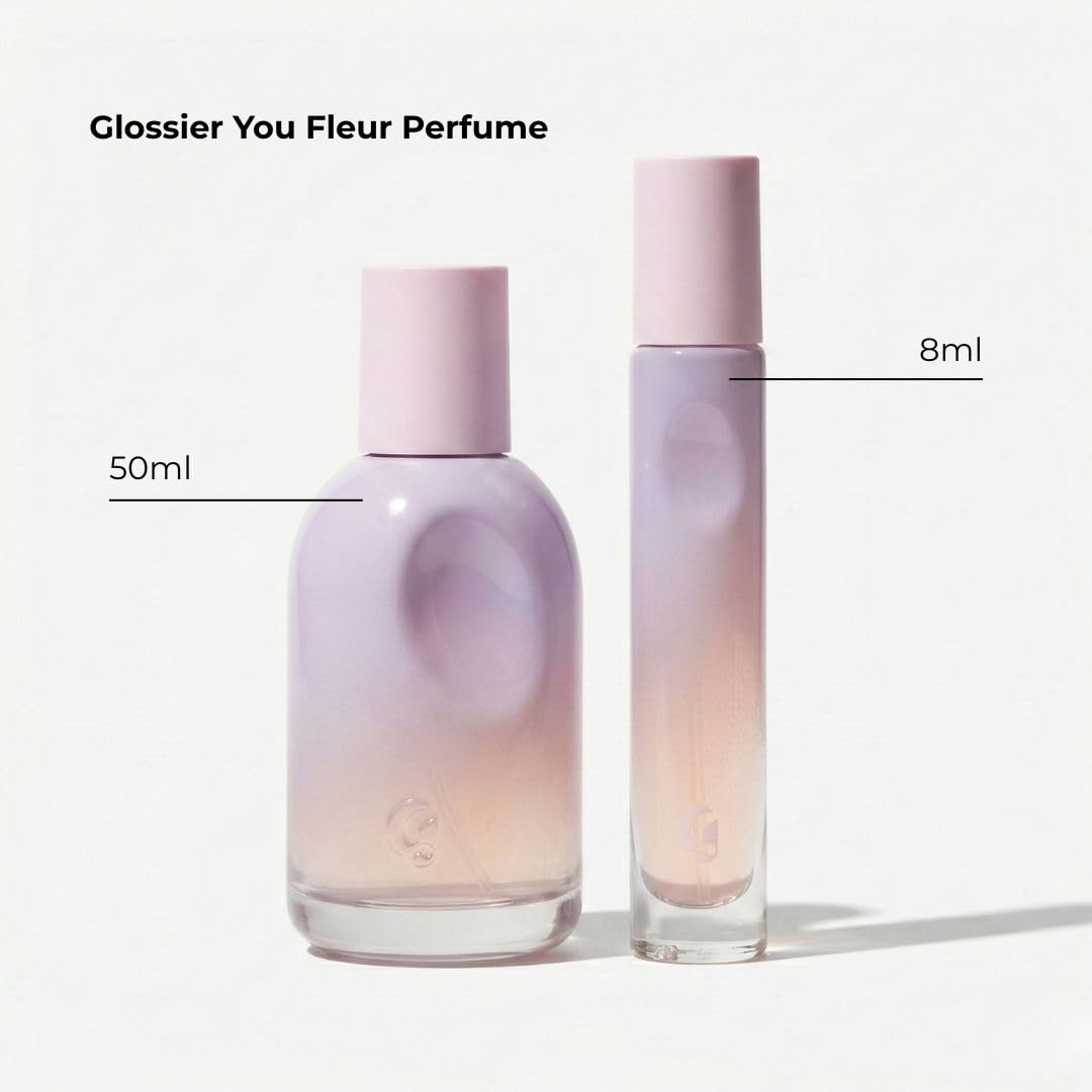 Glossier You Fleur Duo Perfume Gift Set: Fresh Floral Eau de Parfum with Ylang-Ylang, Apricot Skin & Ambrox Notes Glossier uk supplements