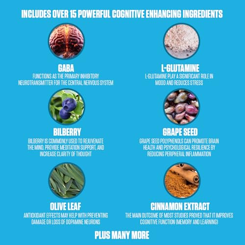 Nootropic Brain Aid | #1 Rated Focus & Memory Supplement | Improve Concentration EPN Supplements uk supplements