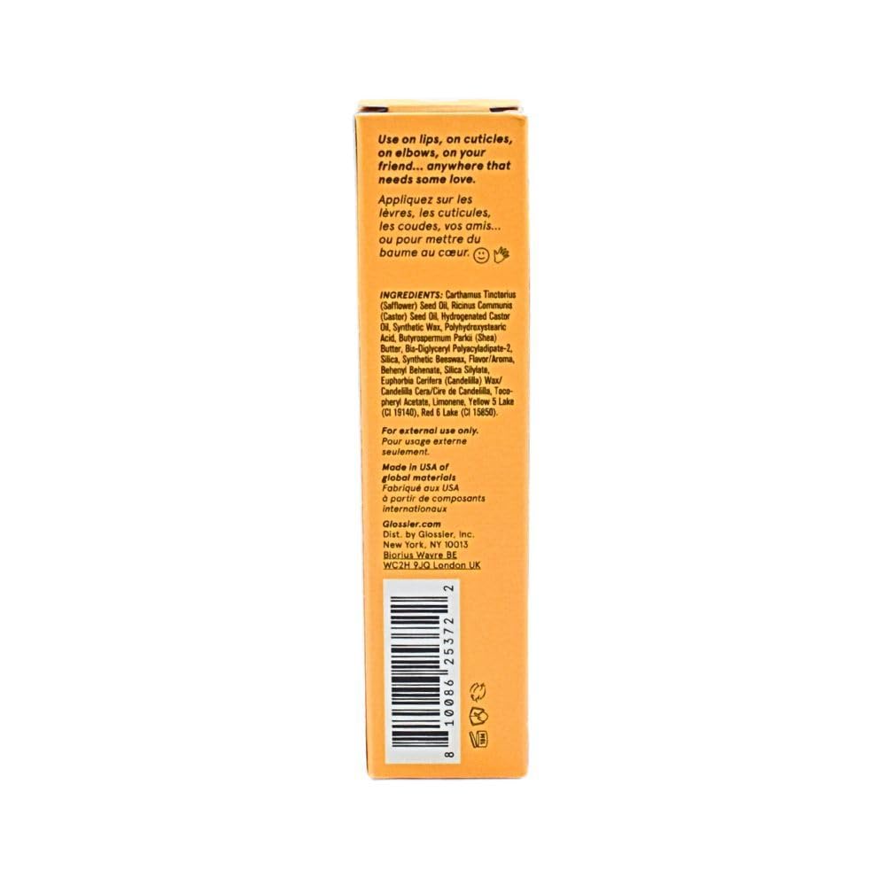 Glossier Balm Dotcom Lip Balm and Skin Salve - Mango - Sheer Peach Rose Glossier uk supplements