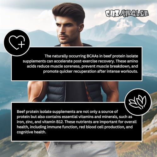 OUT ANGLED Beef Iso Plus, Beef Protein Isolate Powder, High Protein with Natural BCAAs, Zero Fat and Sugar OUT ANGLED uk supplements