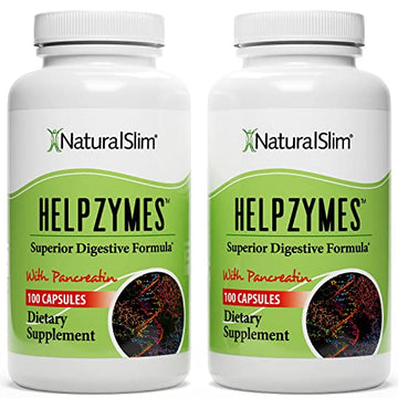NaturalSlim Helpzymes Digestive Enzymes for Digestion, Bloating, Gas Reli NaturalSlim uk supplements