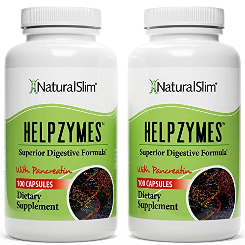 NaturalSlim Helpzymes Digestive Enzymes for Digestion, Bloating, Gas Reli NaturalSlim uk supplements