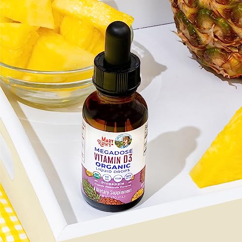 MaryRuth Organics Vitamin D3 Liquid Drops | Megadose 4000 IU | USDA Organic Liquid Vitamin D Spray for Adults & Kids | Immune Support & Bone Health | Vegan | Gluten Free | Non-GMO | 30 Servings MARYRUTH'S uk supplements